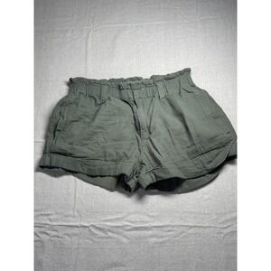 American Eagle Outfitters Paperbag Waist Shorts Olive Green Size 2